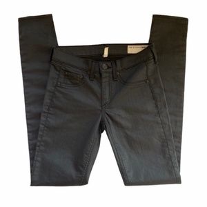 Rag & Bone Black Coated Skinny Jeans/Pants SZ 25